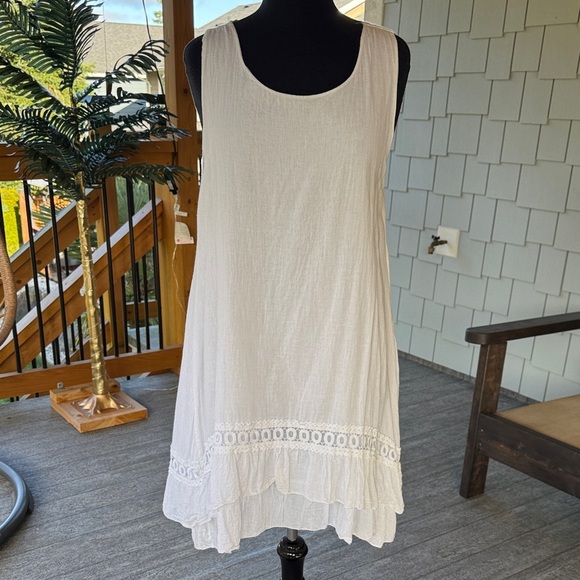 Bella Amore Dresses & Skirts - Bella Amore | Layered Hi- Low Sleeveless Dress/ Cover Up